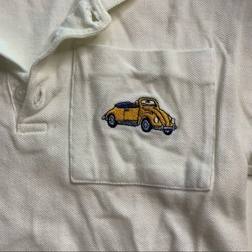 Vintage My Boy Sam classic Car Polo shirt & Matching Denim vest toddler 2T